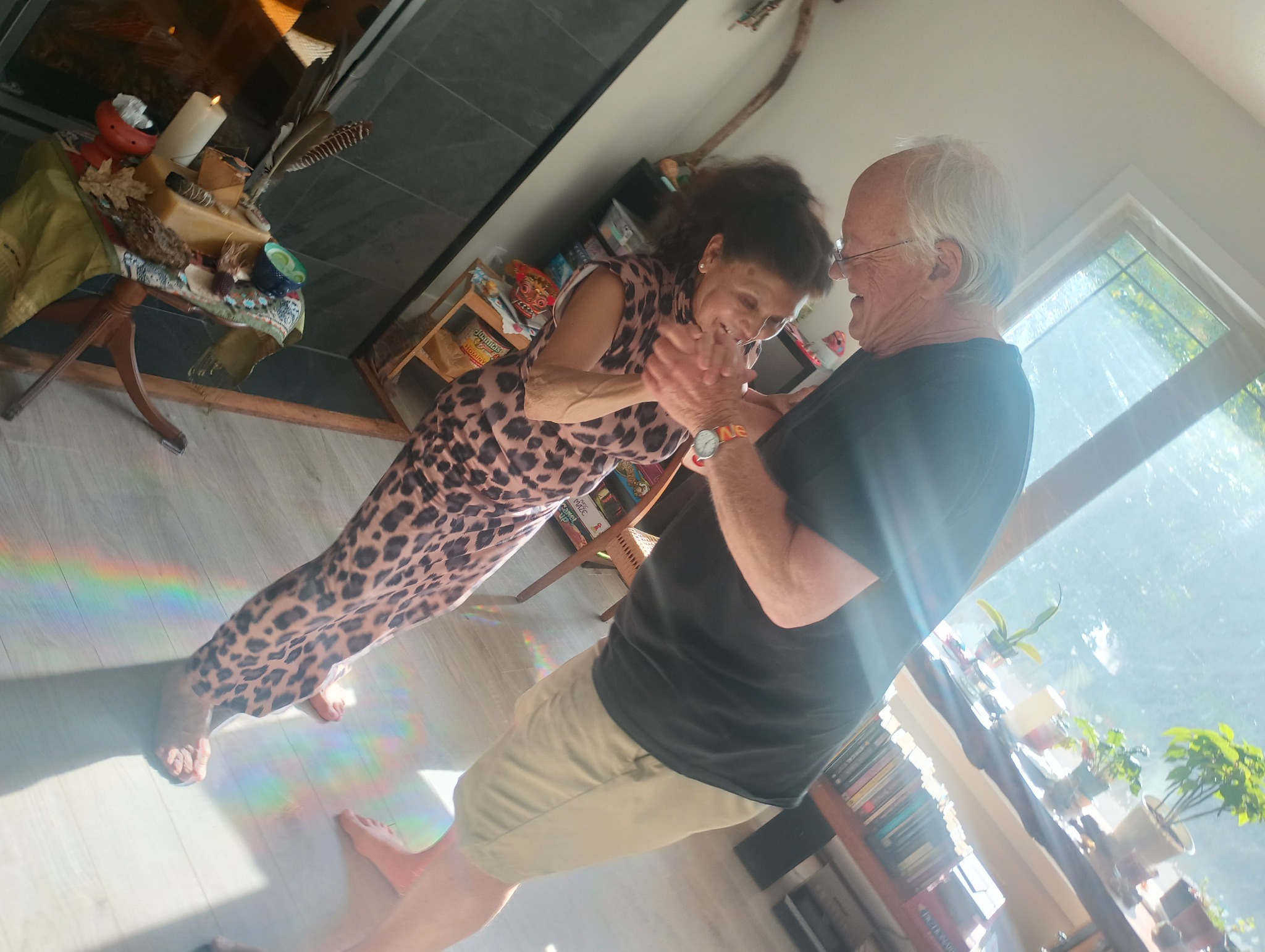 An inclusive private dance lesson with older adults